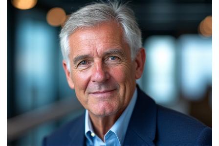 Portrait of Chief Marine Engineer, Dr. Alistair Finch, a seasoned professional.