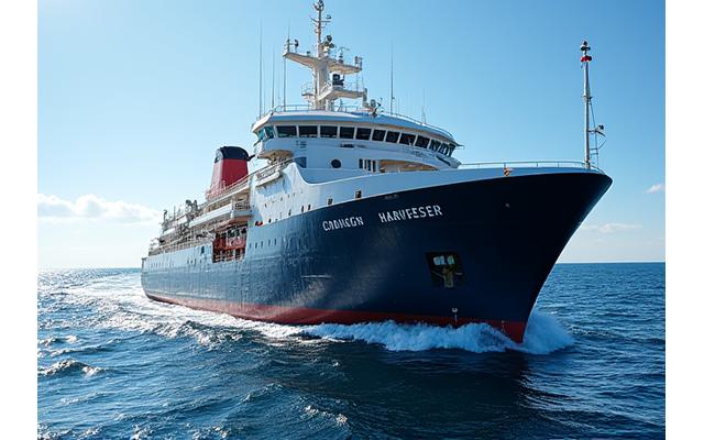 The 'Maritime Harvester' vessel with new gear