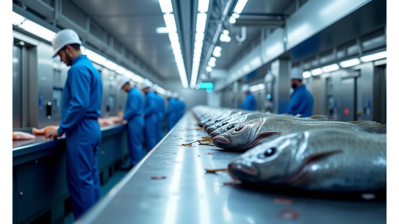 Advanced fish processing on a factory trawler
